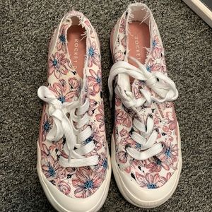 floral sneakers